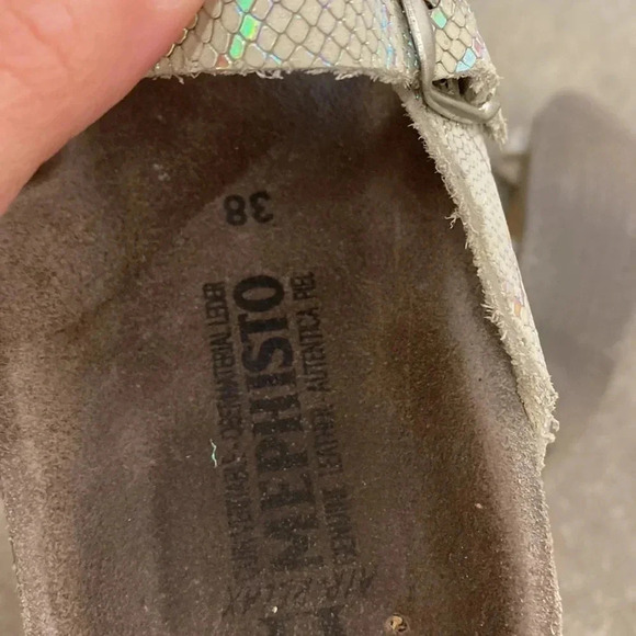 Mephisto snakeskins pattern leather sandals - Picture 9 of 9